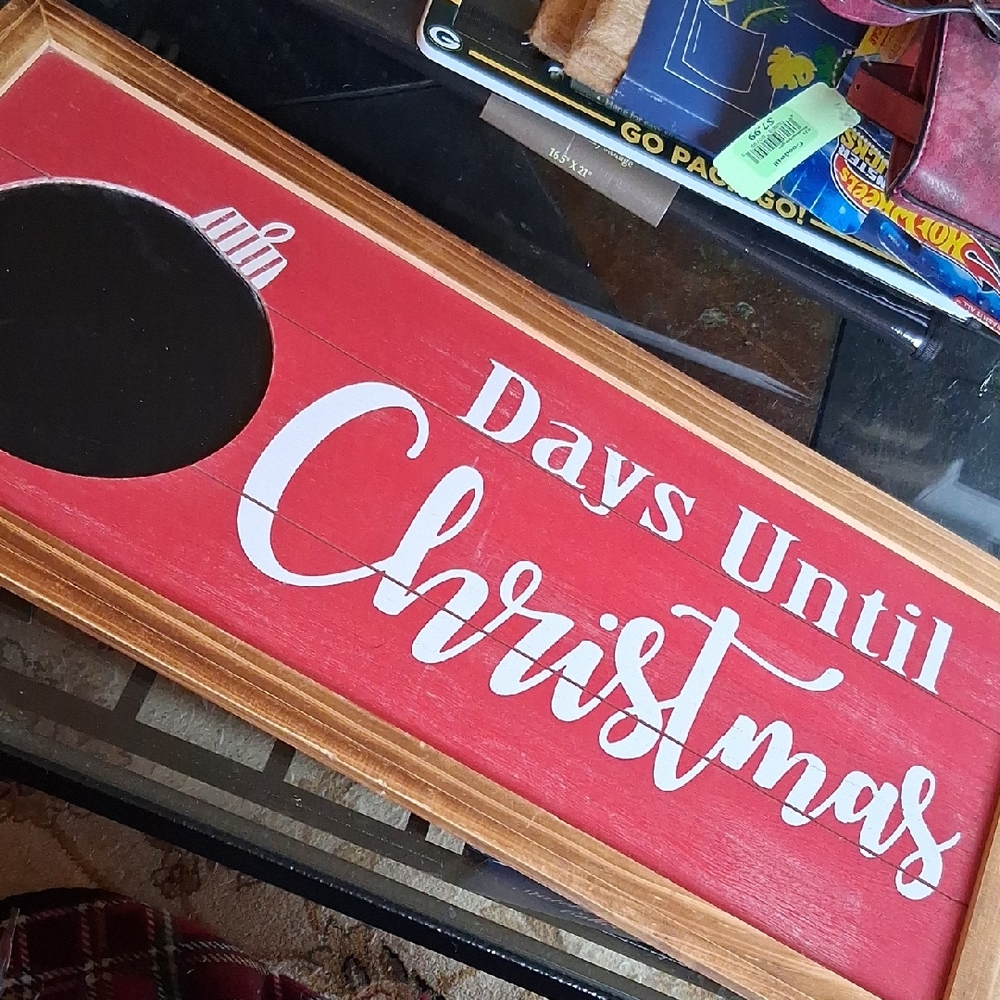 LARGE CHRISTMAS COUNTDOWN SIGN